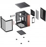 PC Case Jonsbo TK-0, Mini-Tower, Mini-ITX, Tempered Glass, Wood - black