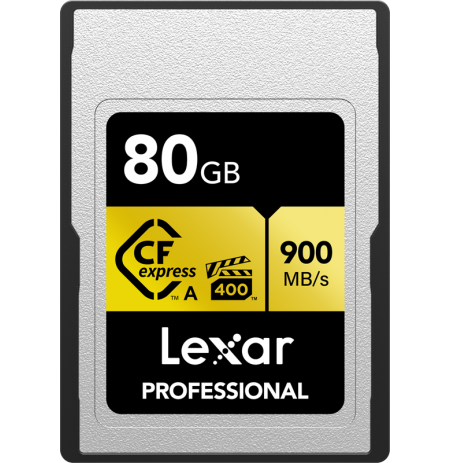 LEXAR CFEXPRESS PRO GOLD R900/W800 (VPG400) 80GB (TYPE A)