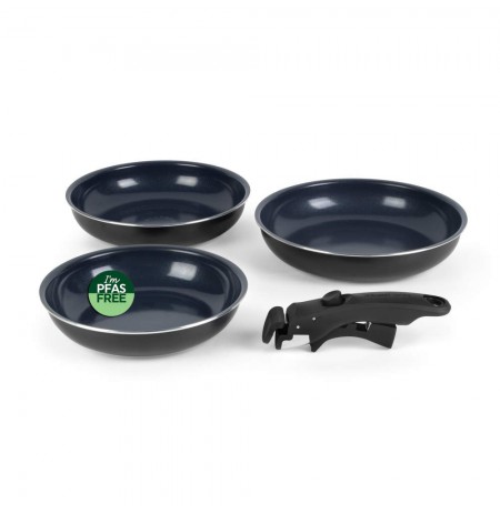 Russell Hobbs RH03314 Marine Smart Clip 4 Piece Fry Pan Set