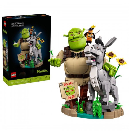LEGO ICONS 72423 Shrek, Donkey and Puss in Boots