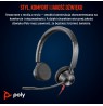 HP Poly Blackwire 3325 Stereo Microsoft Teams Certified USB-C Headset +3.5mm Plug +USB-C/A Adapter