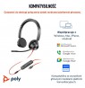HP Poly Blackwire 3325 Stereo Microsoft Teams Certified USB-C Headset +3.5mm Plug +USB-C/A Adapter