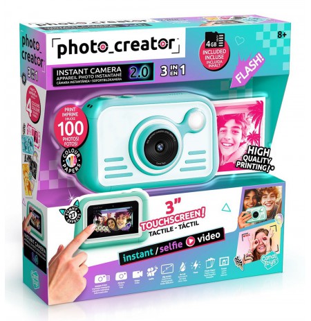PHOTO CREATOR Instant camera w/color photo paper