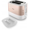 Philips Viva Collection HD2638/11 toaster 7 2 slice(s) 950 W Rose gold, White