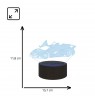 Manta SNL64RGB LED lamp Light decoration Car 3D RGB