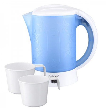 Feel-Maestro MR010 electric kettle 0.6 L Blue, White 600 W