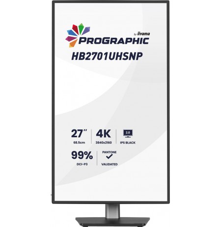 IIYAMA 68.6cm (27")   HB2701UHSNP-B1 16:9 HDMI+DP+USB-C 4K