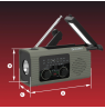 Hawk HWRDI410GN Radio Solar Dynamo With Flashlight