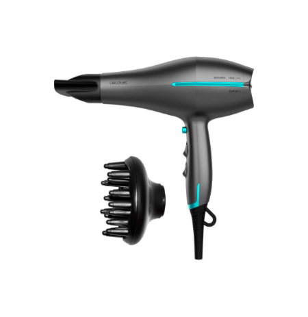 Cecotec Hair dryer | IoniCare 5300 Maxi Aura Black | 2200 W | Number of temperature settings 3 | Ionic function | Black