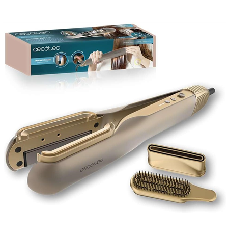 Cecotec Air Straightener | AirLisse 2in1 ForceDry Champagne | Ceramic heating system | Number of heating levels 4 | 1000 W | Bei