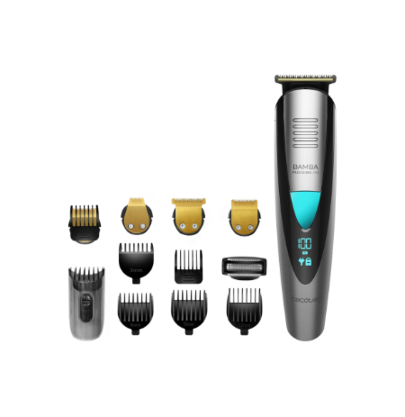 Cecotec Trimmer | PrecisionCare Pro 5-in-1 | Cordless | Wet & Dry | Number of length steps 13 | Black/Silver