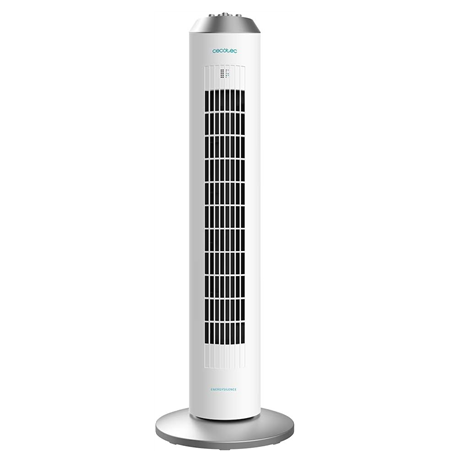 Cecotec EnergySilence 8090 Skyline | Tower Fan | Stand Fan | 60 W | Diameter 29 cm | Number of speeds 3 | Oscillation | White