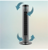 Cecotec EnergySilence 8190 Skyline Ionic | Tower Fan | Stand Fan | 60 W | Diameter 29 cm | Number of speeds 3 | Oscillation | Ti