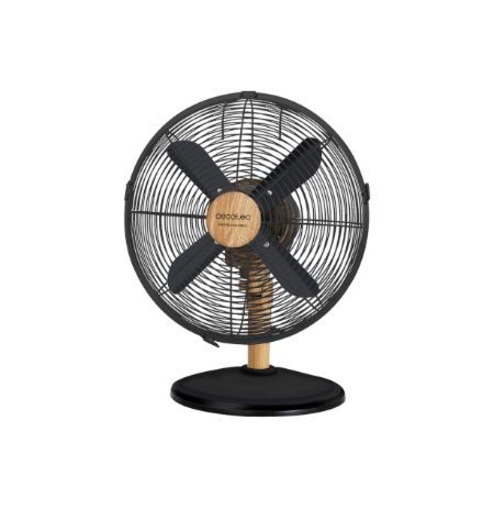 Cecotec EnergySilence 600 WoodDesk | Desktop Fan | Table Fan | 40 W | Diameter 30 cm | Number of speeds 3 | Oscillation | Beige
