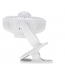 Adler Rechargeable fan with clip | AD 7335 | Table Fan | 6 W | Diameter 12.7 cm | Number of speeds 3 | Oscillation | White