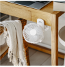 Adler Rechargeable fan with clip | AD 7335 | Table Fan | 6 W | Diameter 12.7 cm | Number of speeds 3 | Oscillation | White
