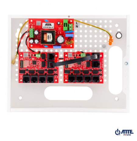 Set of up to 9 IP cameras PoE switch 9P+1UP ATTE IP-9-11-E