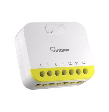SONOFF MINI-ZB2GS-L išmanusis jungiklis, 2 kanalų, Zigbee