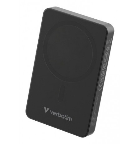 Verbatim 32227 Charge 'n' Go Essentials Magnetic Wireless Išorinė baterija Power Bank 10000mAh Juoda