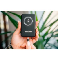 Verbatim 32240 Charge 'n' Go Magnetic Wireless Išorinė baterija (Power Bank) 5000mAh, Juoda