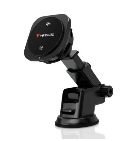 Verbatim 31861 Charge 'n' Drive Qi2 Magnetinis belaidis automobilinis įkroviklis, Juoda