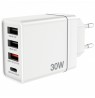 Verbatim 49701 USB Įkroviklis 30W 4-Port USB-A, USB-C, EU Plug, Balta