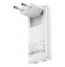 Verbatim 32355 Fold 'n' Go GaN Įkroviklis 65W 2-Port, USB-C, EU Plug, Balta