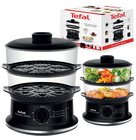 TEFAL | VC140135 Food Steamer | Black | 900 W | Number of baskets 2