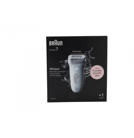 Braun 7-011 Silk-?pil 7 Wet&Dry-Epilierer, wei?/silber