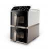 Philips Airfryer, Dual Basket | NA462/80 4000 Series | Capacity 10 L | Power 2750 W | RapidAir | Silk White/Beige