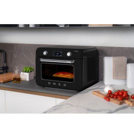 Smeg COF01BLEU Mini-Backofen Vintage, schwarz