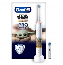 „Braun Oral-B Junior Pro Grogu/Star Wars“ elektrinis dantų šepetėlis vaikams