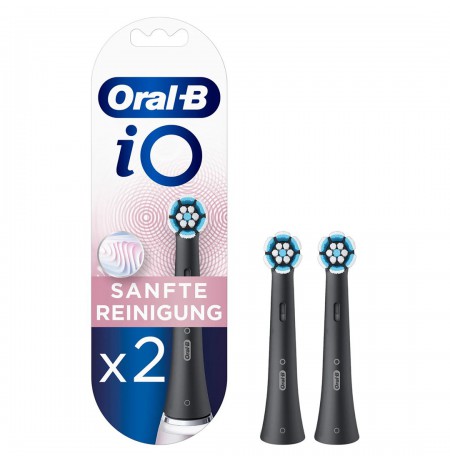 O gentle cleaning set of 2, brush head (black)