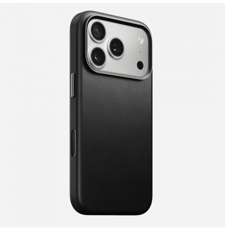 NOMAD Traditional Leather Case - leather case for iPhone 17 Pro compatible with MagSafe (black)