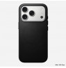 NOMAD Traditional Leather Case - leather case for iPhone 17 Pro compatible with MagSafe (black)