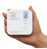 Qoltec 52577 Wireless Carbon monoxide (CO) sensor with battery | sensor service life 10 years | alarm 85dB | LED