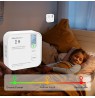 Qoltec 52577 Wireless Carbon monoxide (CO) sensor with battery | sensor service life 10 years | alarm 85dB | LED