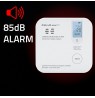 Qoltec 52577 Wireless Carbon monoxide (CO) sensor with battery | sensor service life 10 years | alarm 85dB | LED