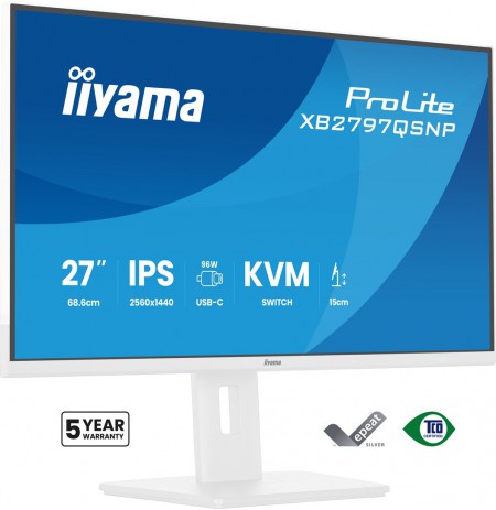 IIYAMA 68.6cm (27")   XB2797QSNP-W1 16:9 HDMI+DP+USB-C+KVM