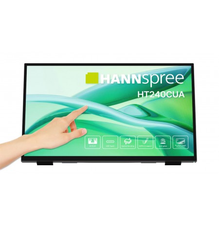Hannspree HT240CUA computer monitor 60.5 cm (23.8") 1920 x 1080 pixels Full HD LED Touchscreen Black