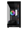 Lian Li VECTOR V100 MINI PC-Gehäuse, Micro-ATX, Tempered Glass - schwarz