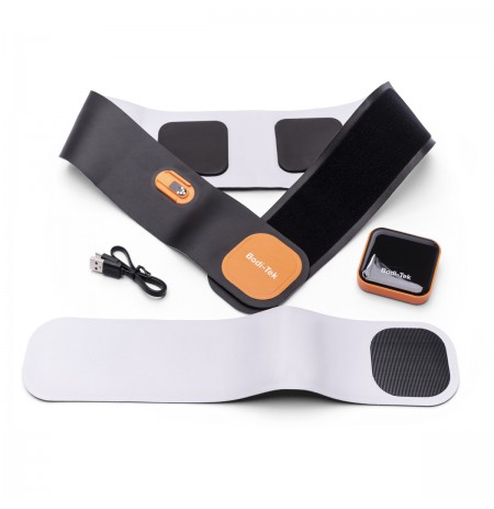 Bodi-Tek Ab & Back Muscle Strengthener With Heat, Black/Orange