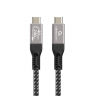 Gembird CCBP-USB4-CMCM240-0.5M Premium USB4 Type-C charging and data cable, 40 Gbps, 240 W, 0.5m