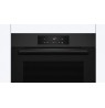 Built-in oven BOSCH HBA572EM3 jet black matt transparent, 60 x 60 cm, AirFry function