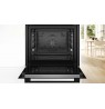 Built-in oven BOSCH HBA572EM3 jet black matt transparent, 60 x 60 cm, AirFry function