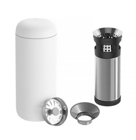 Thermal mug 473 ml Carter Move Mug Fellow white +Zaparzacz Carter Infuser