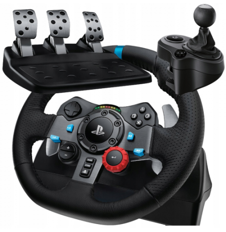 Logitech G29 SE Driving Force Žaidimų vairas ir pedalai, for PC, PS5, PS4, Juoda
