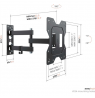 Vogels Wall mount | UP 2043 Full-Motion TV Wall Mount S | 19-43 " | Rotate