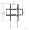Vogels Wall mount | UP 4003 TV Wall Mount M | Fixed | 32-65 " | Maximum weight (capacity) 55 kg | Black