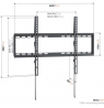 Vogels Wall mount | UP 6003 Fixed TV Wall Mount L | 40-80 " | Fixed | Maximum weight (capacity) 55 kg | Black